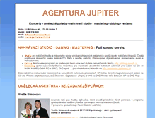Tablet Screenshot of agenturajupiter.cz